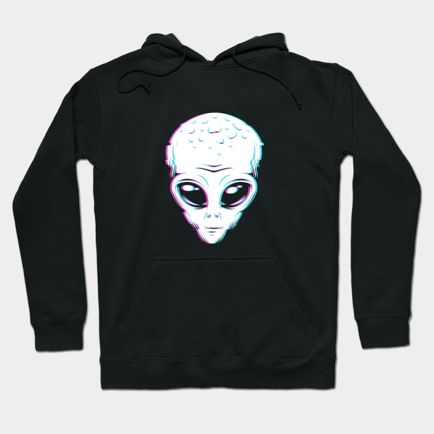 Alien Head Hoodie by Utopia Shop